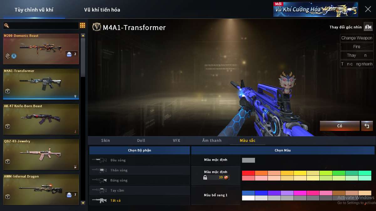 shop acc cf uy tin gia re